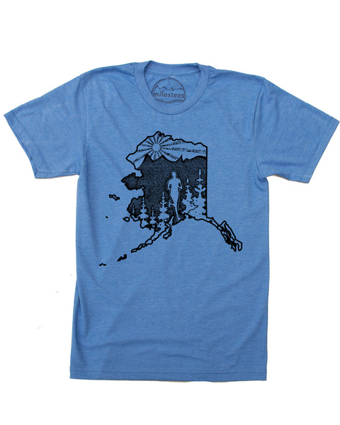 Alaska Shirt- Running Print on Soft Threads for Adventure or City Slicking!