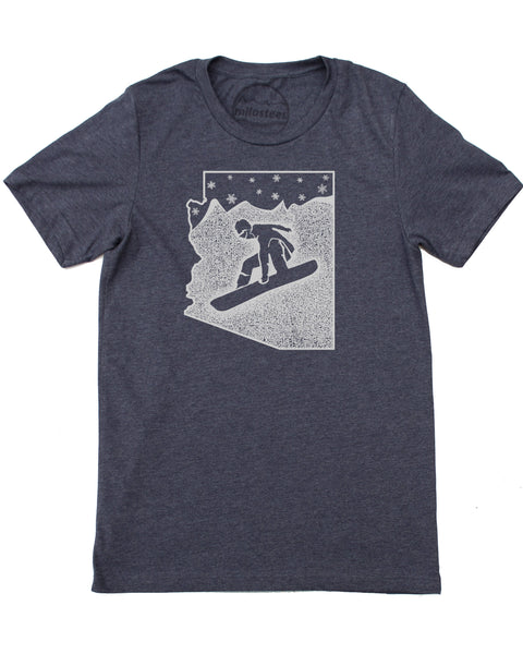 Arizona Snowboard T-shirt, Screen Print on Soft 50/50 Threads- Elevate the day!