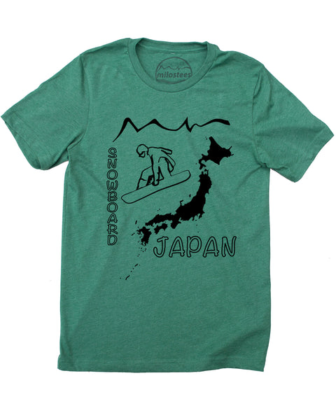 Japan T-shirt - Snowboard Hokkaido in a soft cotton, polyester tee and Elevate your day the Milostees way!