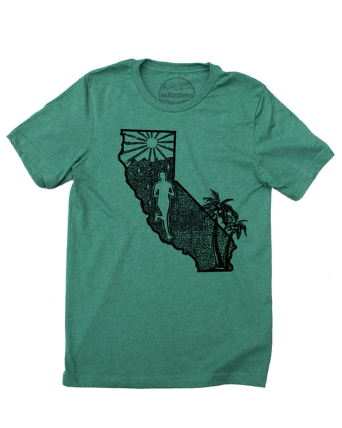 California Running Shirt- Original Screen Print on Soft Wears!