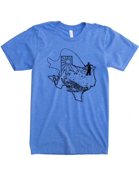 Texas Fly Fishing T-shirt, Soft Wears for Fishing Adventures!
