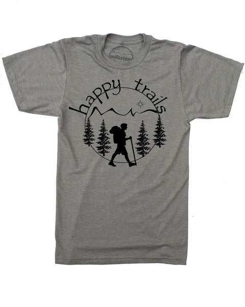 Happy Trails Hiking T-shirt, Great for Nature Adventures Or Casual Day's!