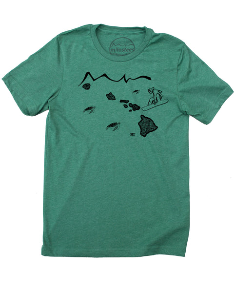 Hawaii Home Shirt | Snowboarding Graphic on Soft 50/50 Tees | Elevate the Day!