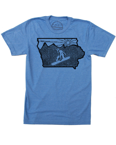 Iowa State Home Shirt | Original Snowboard Graphic | Hand Screen Print on Soft 50/50 Tees | Elevate the Day!