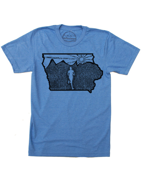 Run Iowa Shirt | Original Runners Print on Soft Wears!