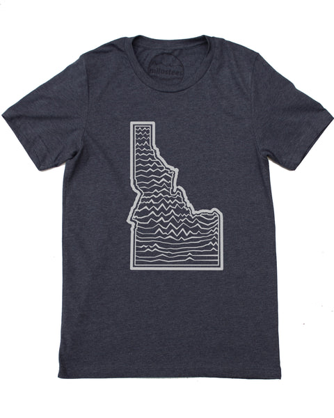 Idaho Mountains Shirt- Sawtooth's to Selkirk's, Screen Print on Soft 50/50 Apparel