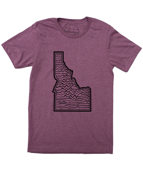 Idaho Mountains Shirt- Sawtooth's to Selkirk's, Screen Print on Soft 50/50 Apparel