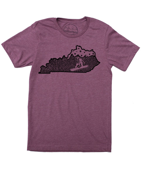 Kentucky Shirt | Original Snowboarding Graphic | Hand Printed on Soft 50/50 Threads | Elevate the Day
