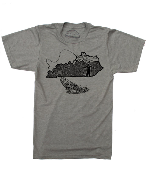 Kentucky Home Shirt | Original Fly Fishing Graphic | Hand Screen Print on Soft Threads | Elevate the Day!