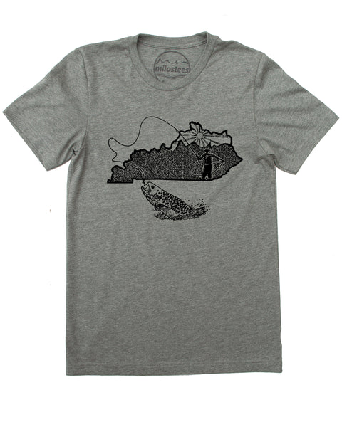 Kentucky Home Shirt | Original Fly Fishing Graphic | Hand Screen Print on Soft Threads | Elevate the Day!