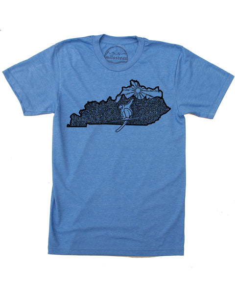 Kentucky Home Shirt | Skiing Graphic on Soft 50/50 Wears | Ski Butler Elevate the Day!