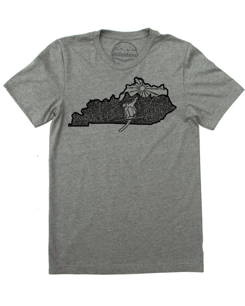 Kentucky Home Shirt | Skiing Graphic on Soft 50/50 Wears | Ski Butler Elevate the Day!