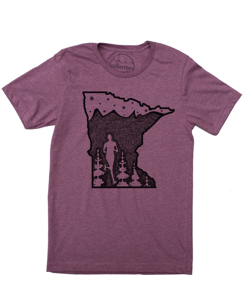 Minnesota Shirt | Running Print on Soft Tees | 10,000 Lakes Adventures or Minneapolis Wear