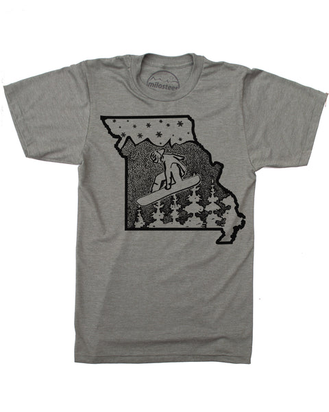 Missouri Home Shirt | Original Snowboard Graphic on Soft 50/50 Tee's | Elevate the Day!