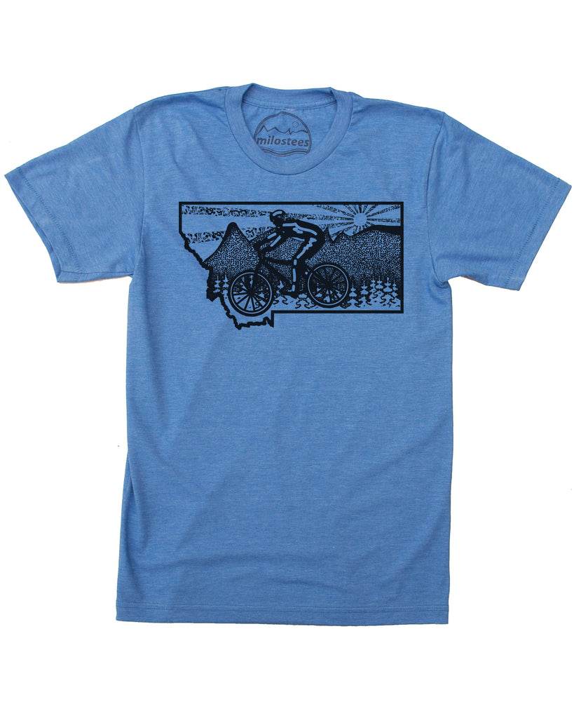 Montana Shirt- Mountain Bike Glacier National Park in Soft 50/50 Treads