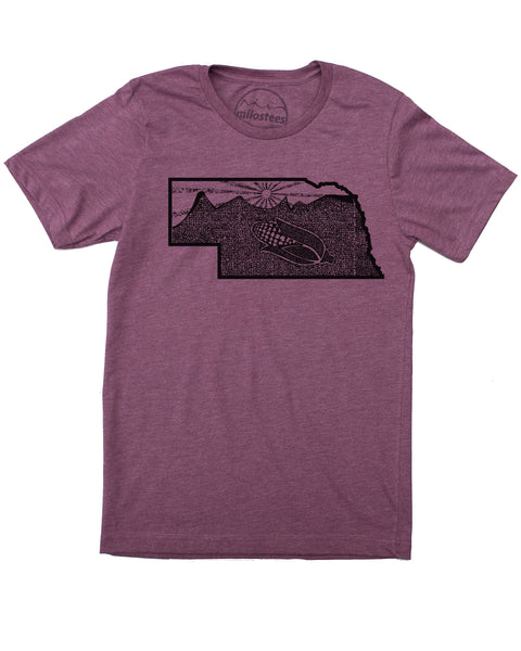 Nebraska Home Shirt | Rolling Hills and a Sunset | Soft 50/50 Tees | Elevate the Day!