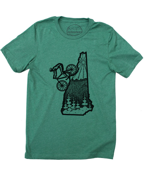 New Hampshire Shirt | Original Mountain Bike Graphic | Hand Screen Print on Soft 50/50 Tee's | Elevate the Day!