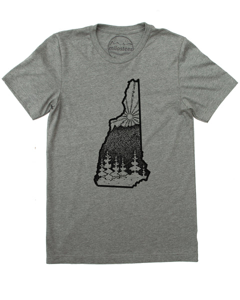 New Hampshire Home Shirt | Original Nature Graphic Hand Screen Printed | Elevate the Day!
