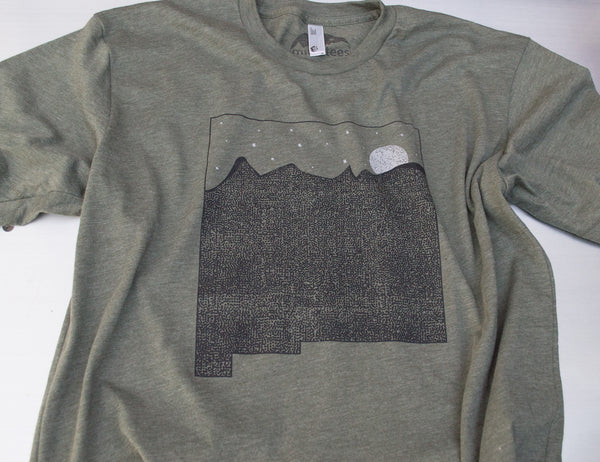New Mexico T Shirt, Land of Enchantment Printed on Soft Threads