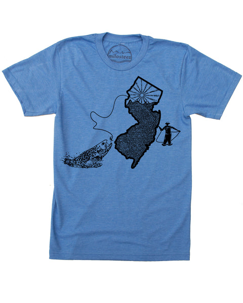 New Jersey Home Shirt | Fly Fishing Graphic on Soft 50/50 Wears | Elevate the day!