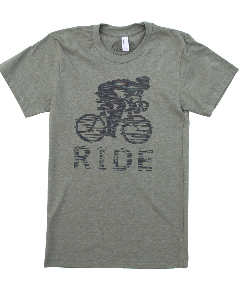 Bicyclist T-shirt | Ride Like the Wind | Screen Print on Soft 50/50 Tee's | Elevate the Day!