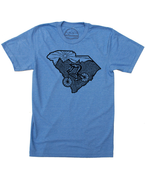 Milostees | South Carolina Shirt with Mountain Bike Style | Soft 50/50 Tee's | Elevate the day!
