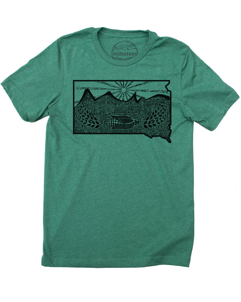 South Dakota Shirt | Original Nature Graphic | Hand Screen Print on Soft 50/50 Tee's | Elevate the Day!