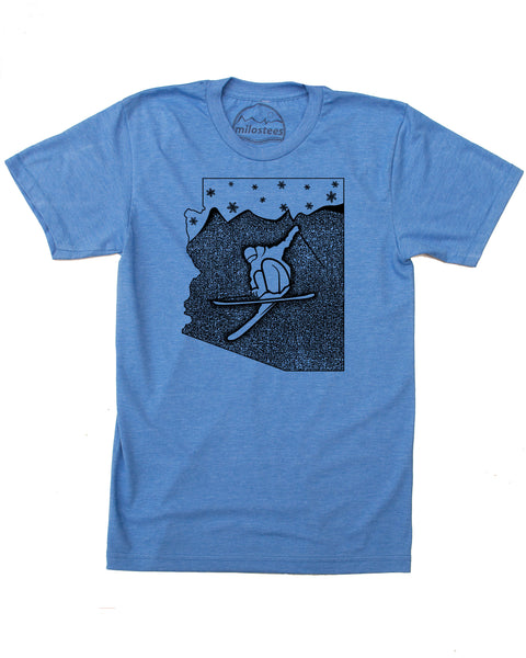 Arizona T-shirt, Ski Arizona in Soft 50/50 Threads Sure to be a Favorite- Elevate the day!
