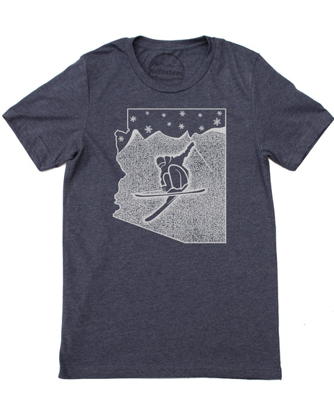 Arizona T-shirt, Ski Arizona in Soft 50/50 Threads Sure to be a Favorite- Elevate the day!