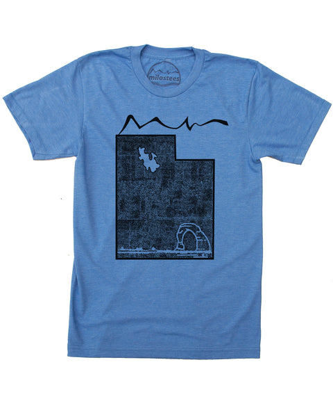Utah Home Shirt | Wilderness Graphic Delicate Arch | Hand Screen Print on Soft Threads | Elevate the Day!