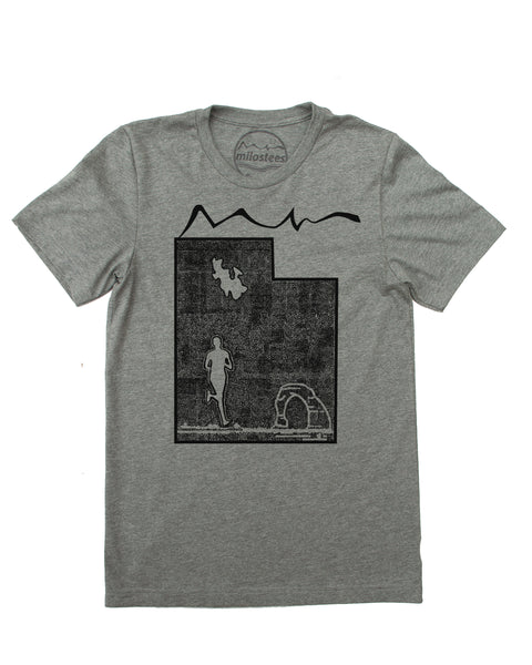 Utah Shirt- Runner Print on Soft Threads for Adventures or City Wear!