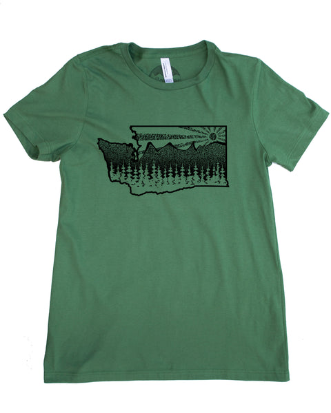 Washington State Mountain Tree T-shirt