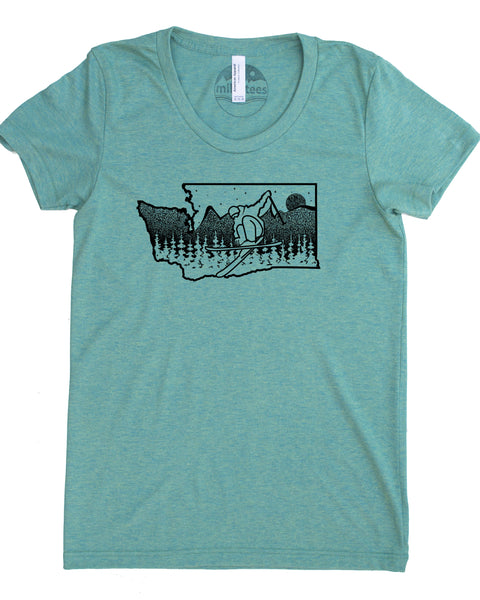 Washington State Ski Shirt in a Powdery Blend of Fabric for a Soft Floaty Feel that Leaves you Wanting More!